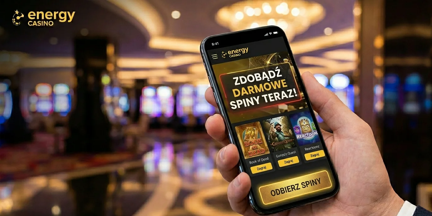 Promocja darmowych spinów w Energy casino w wersji mobilnej